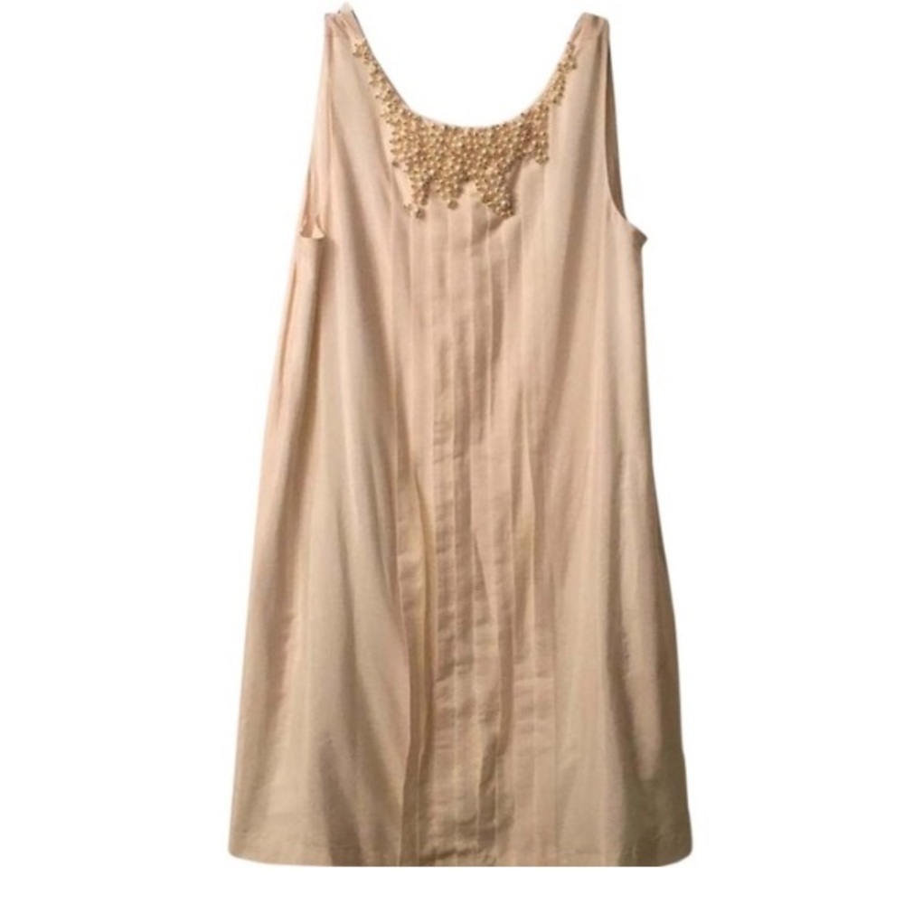 BCBGeneration Shift Dress with Pearl Necklace